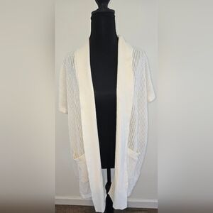 Banana Republic Cream Open-Front Cardigan
